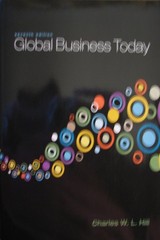 Global Business Today – Charles W. L. Hill – Acceptable – See condition note…