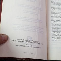 Jimmy Swaggart Reference Bible KJV Large Print Red Lettering Genuine Leather