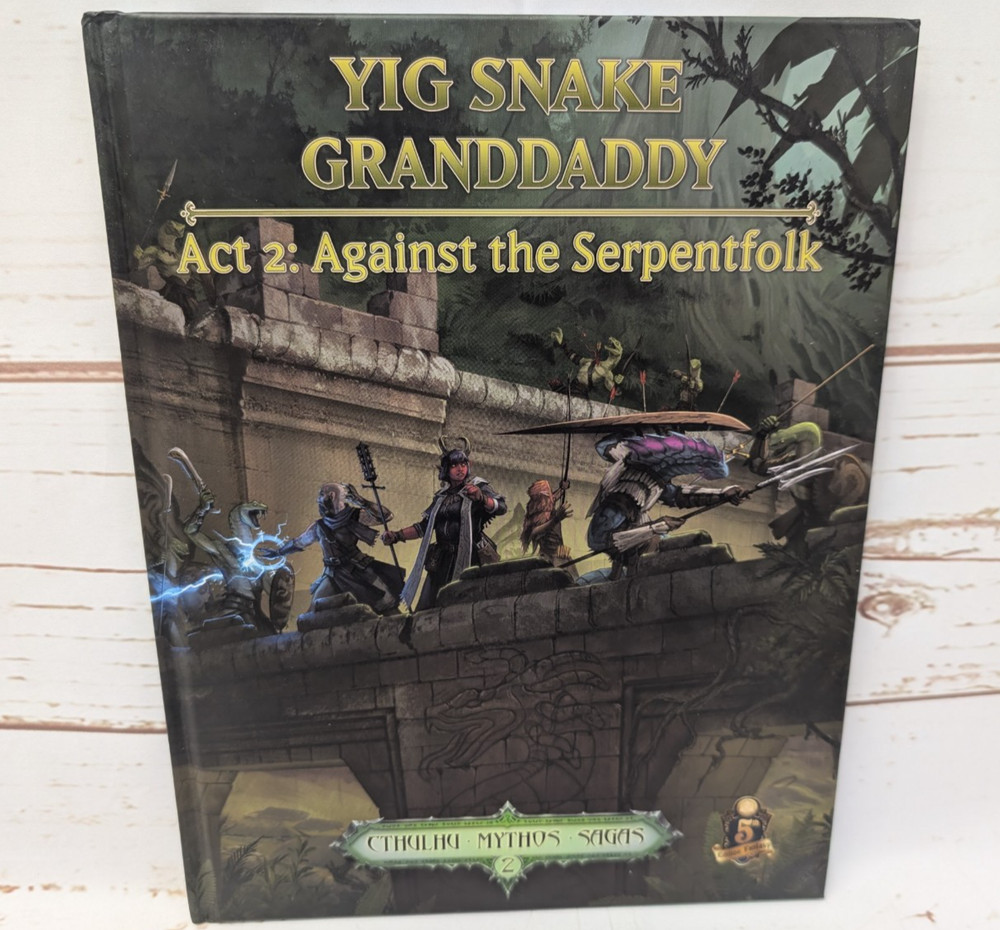 Cthulhu Mythos Yig Snake Granddaddy Act 2 Against the Serpentfolk Petersen RPG