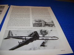 LOCKHEED C-130 “STILL LABORING ON” & B-36 PEACEMAKER.. 2-PAGE CUTAWAY (568JJ)