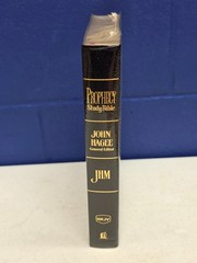 NKJV Prophecy Study Bible John Hagee Ministries Black Bonded Leather – Sealed