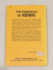 THE PRINCIPLES OF RIDING Official Instruction Handbook German Equestrian Horses