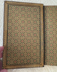 Auguste Petit 1884 leather binding of Nouveau Testament 1878 with gold doublures