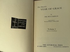 PIUS PARSCH c1950s The Church’s Year Of Grace 5 Volume Set w/Slipcover & DJs