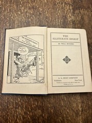 1924 The Illiterate Digest by Will Rogers 1st Edition
