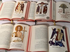 PIUS PARSCH c1950s The Church’s Year Of Grace 5 Volume Set w/Slipcover & DJs