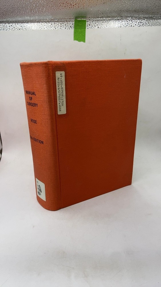 A Manual of Surgery