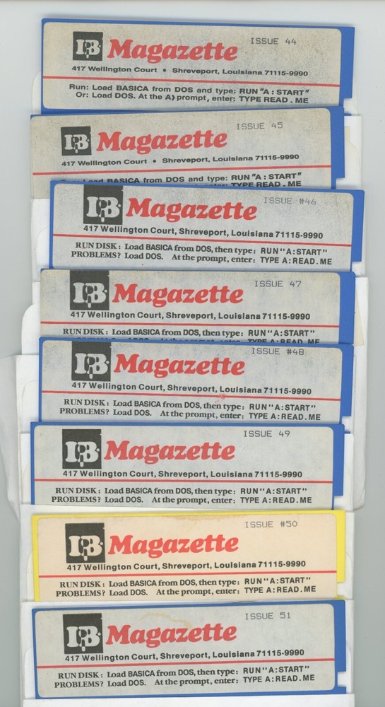 Lot of 8 Vintage Floppy Disks 5.25″ Magazette Issues 44 45 46 47 48 49 50 51