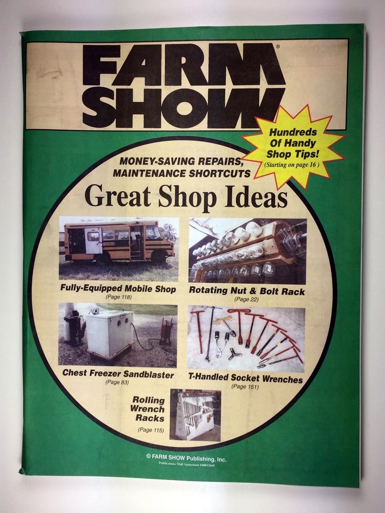 FARM SHOW – GREAT SHOP IDEAS VOL. 1 BOOK – 168-Pages Shop tips, Ideas NO ADS