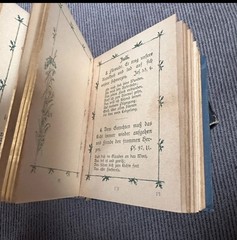 Antique German Forget Me Not Book Miniature 1800s