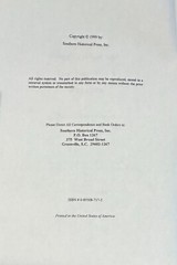 Abstracts of Spartanburg County, S. C. Deeds 1848-1852 (1999 Trade Paperback)