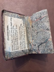 Miniature Leather Bound Book Of Common Prayer. 4”x2.5”x2”. ￼