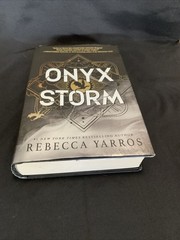 ONYX STORM Hardcover Book Rebecca Yarros Deluxe Limited Edition pre owned