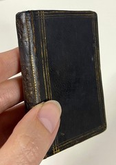 1758 MINIATURE BOOK Antique M TULLII CICERONIS CATO MAJOR Leather Binding CICERO