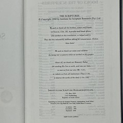 Vintage THE SCRIPTURES Institute For Scripture Research Hardcover 2000 Blue