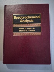 Vintage 1988 Spectrochemical Analysis Ingle Crouch Chemistry Maroon HC Textbook