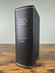 1916 AMERICAN JOURNAL OF NURSING BOUND VOLUME FULL YEAR JAN-DEC~WWI ERA NURSING