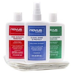 NOVUS-PK1-8OZ-PM Plastic Clean & Shine #1 Fine Scratch Remover #2 Heavy