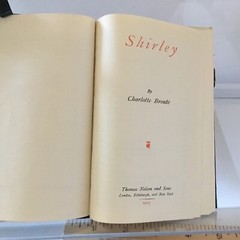 1907 SHIRLEY–Vintage green leather 642 pages–Thos. Nelson/Sons GC