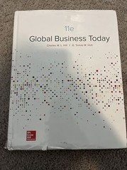 Global Business Today by Charles W. L. Hill (2019, Hardcover)