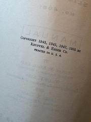 1955 K&E Slide Rule Manual No. 4081 Log Duplex Decitrig Keuffel & Esser Booklet