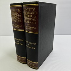 Scott’s Standard Methods of Chemical Analysis Fifth Edition Vols 1 & 2 HC 1945