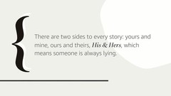 His and Hers : A Novel by Alice Feeney (2021, Paperback)