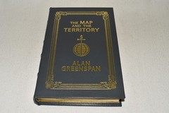 SIGNED Easton Press MAP & THE TERRITORY FORECAST Greenspan 169/650 LEATHER FINE!