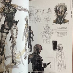 Metal Gear Solid 4 Guns of the Patriots Art Book Illustration