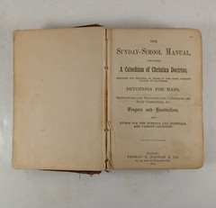 Antique 1887 Sunday School Manual Book Bible, Thomas Noonan & Co, 5.25″ X 3.5″