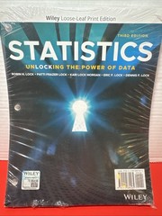 Statistics: Unlocking the Power of Data – Loose Leaf, by Lock – New Sealed