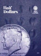 Whitman Coin Folder For US Half Dollars Plain Album Model 9045 New Free Shipping
