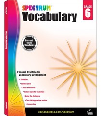 Spectrum Grade 6 Vocabulary Workbooks, Ages 11 to 12, 6th Grade Vocabulary W…