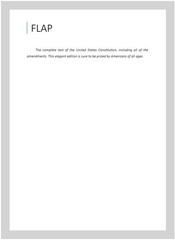 Constitution of the United States of America, Hardcover by Founding Fathers, …