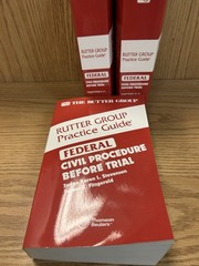 Federal Civil Procedure Before Trial 2025 Ed. Rutter Practice Guide
