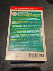Merriam-Webster’s Spanish-English PB Book 2003