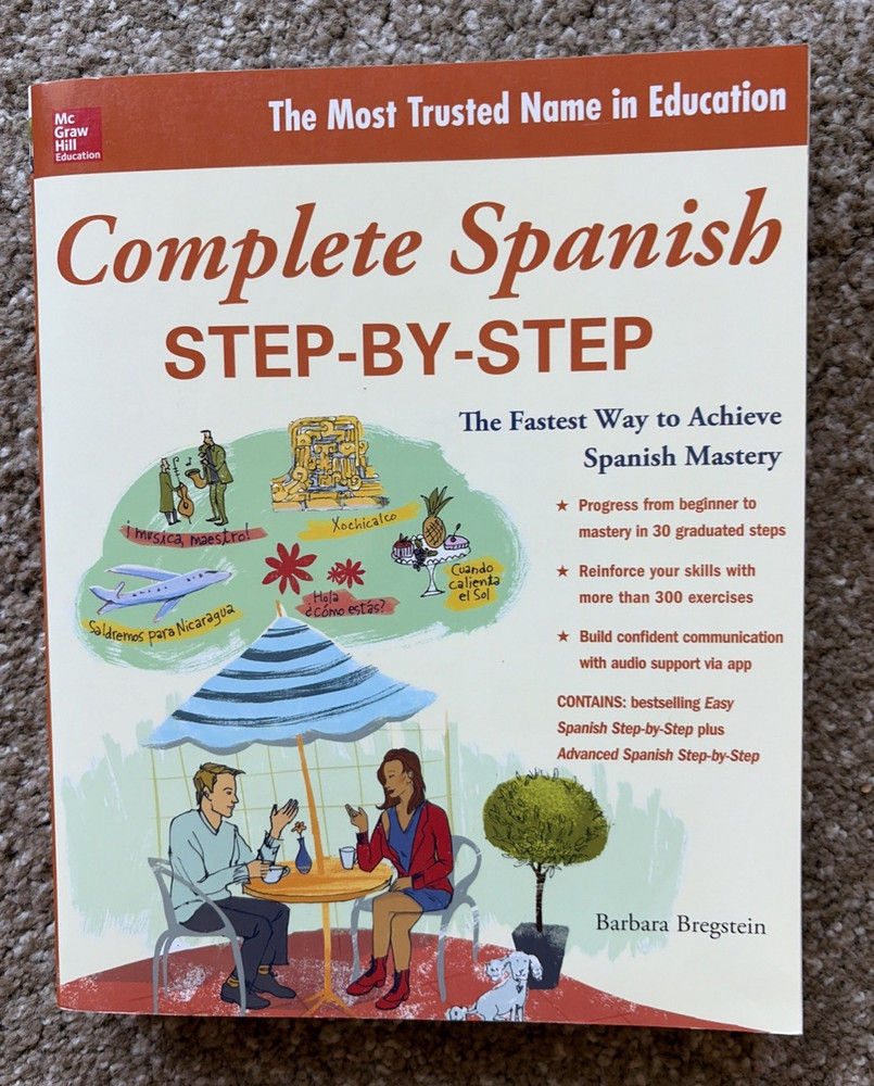 Complete Step By Step Spanish By Barbara Bregstein **LIKE NEW**