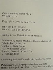 Pfalz Aircraft Salmson Bradenberg Sikorsky Great War Aircraft In Profile 4 books