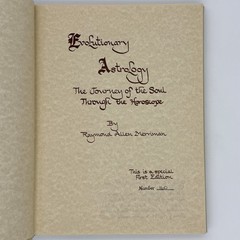 *Signed* Evolutionary Astrology – Raymond Allen Merriman (Limited edition, #160)