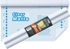 2 Pack Matte Clear Contact Paper Roll for Books, Crafts and Countertops, Self Ad