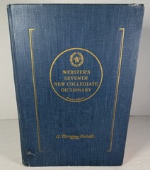 Webster’s Seventh New Collegiate Dictionary 1963 HC