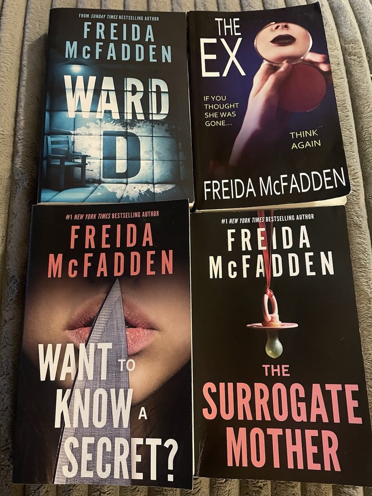 Freida McFadden Books Lot Of 4 The Ex, Ward D, The Surrogate Mother, Want To Kno