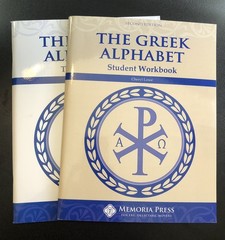 Memoria Press The Greek Alphabet Student Workbook & Teacher Guide 2nd Ed.