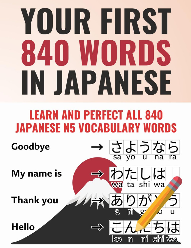 Your First 840 Words in Japanese – Learn and Perfect the Most Important Japanese