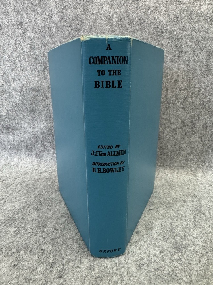 A Companion to the Bible J J von Allmen 1958 Oxford University Press Hardcover