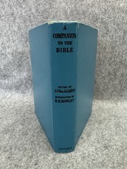 A Companion to the Bible J J von Allmen 1958 Oxford University Press Hardcover