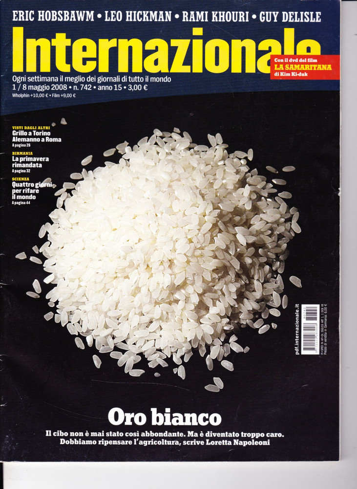 2008 05 01/08 – INTERNAZIONALE – 01/08 05 2008 – N.742 – ANNO 15 – SOLO RIVISTA