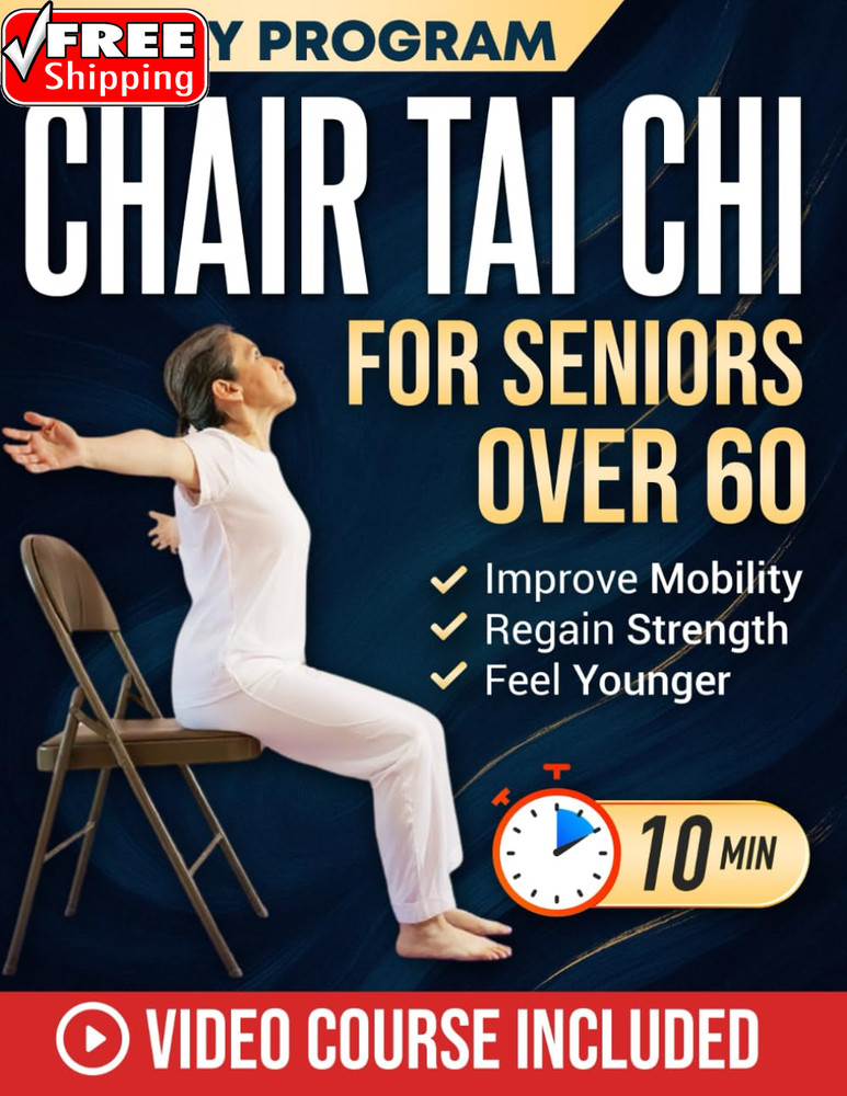 Chair Tai Chi for Seniors over 60: Safe & Easy 10-Minute Daily Seated Flows to I