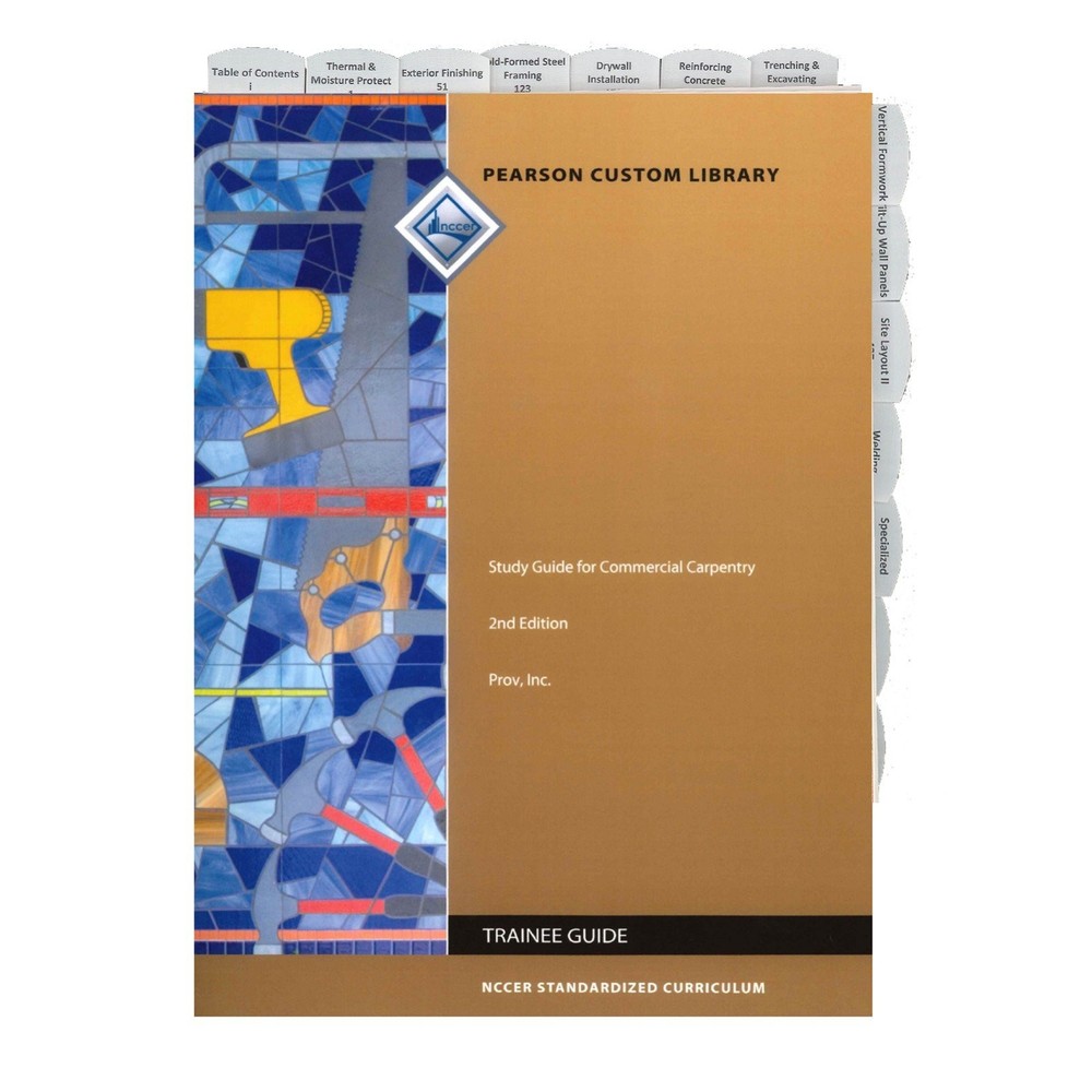Preprinted Tabs – Study Guide for Commercial Carpentry 2nd Edition