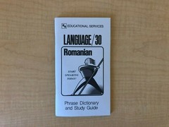 Romanian Phrase Book / Dictionary – Pocket Size – by Language/30